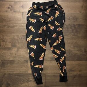 Ardene Black Pizza Print Joggers